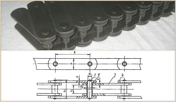 Цепи тяговые М-112-2-100-1 пластинчатые . гост-588-81