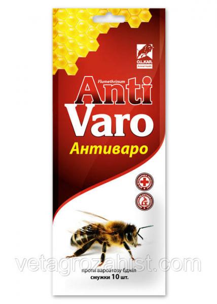 Антиваро №10 полоски против клещей пчел 10 шт/уп  (аналог Байварол)