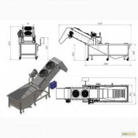 Барботажная мойка ( моечная машина ) для ягод и овощей
