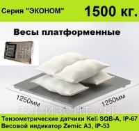 Платформенные весы 1250х1250, 1500 кг, Эконом.