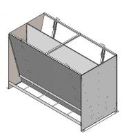 Бункерные кормушки двухсторонние для свиней