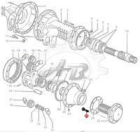 Болт колеса 893017M2 трактора Massey Ferguson