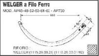 Игла на пресс подборщик Welger a Filo Ferro AP45-48-52-53-61-63 AP730