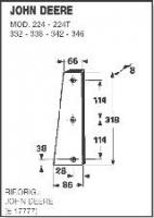 Нож к пресс подборщику John Deere 224-224T 332-336-342-346