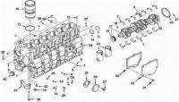 Гильза цилиндра C3948095 двигатель Cummins ISLe 310, 340, 375