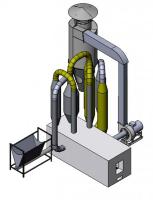 Сушилка древесных опилок и сыпучих материалов 500 кг/ч АС-500
