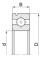 Подшипник 6207N (50207) ZVL Slovakia