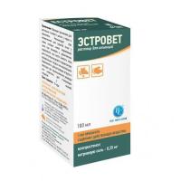 Гормональный ветеринарный препарат Эстровет, Ветсинтез, 10 ампул по 2 мл (аналог Эстрофан)