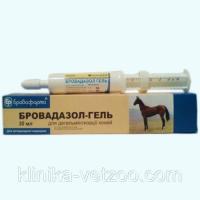 Бровадазол-гель (30 мл) шприц-туба Бровафарма противоглистное средство для лошадей