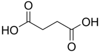 Янтарная кислота, чда НООС-СН2-СН2-СООН