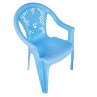 Кресло детское пластиковое "Малютка" голубое
