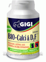 GIGI "BIO Calci&D3F" для собак и кошек 1тб/5кг, Ca+P+F+vitD, глюкозамин, коллаген, 90тб