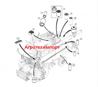 Фильтры для комбайнов John Deere 9640, 9660, 9680WTS воздушный, топливный, гидравлический, масляный