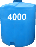 Емкость вертикальная круглая 4000 литров ПластБак