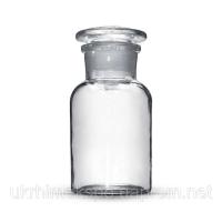 Бутыль для реактивов, 30 мл, со шлифованной пробкой, узкое горло, светлое стекло
