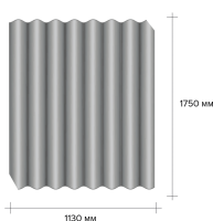 Безасбестовий шифер 5,8 х1130х1750 мм