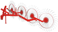 Грабли ворошилки Солнышко для трактора на 4 колеса (спица 6мм)